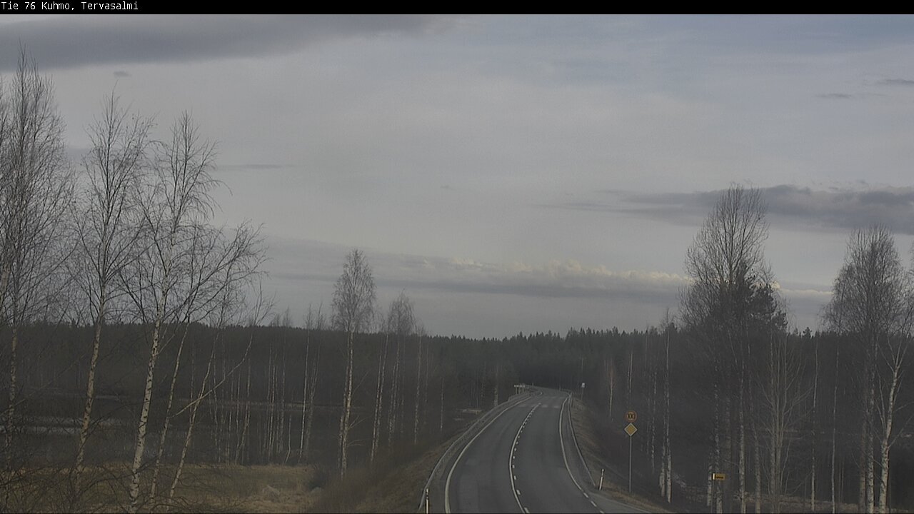 Weather Camera Image Väg 76 Kuhmo, Tervasalmi, Kuhmo, Kainuu