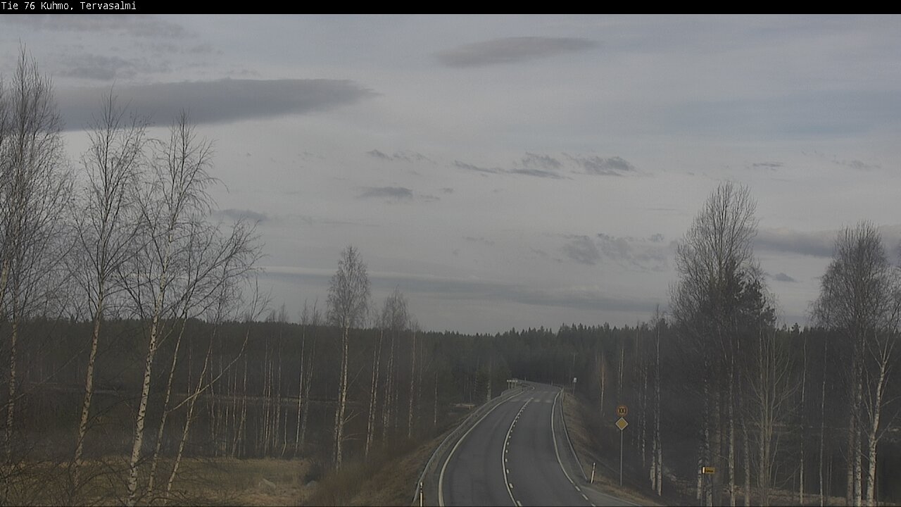 Weather Camera Image Väg 76 Kuhmo, Tervasalmi, Kuhmo, Kainuu