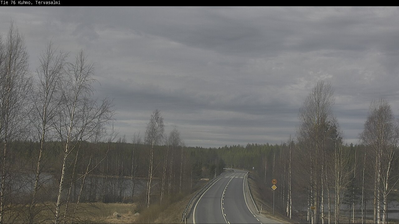 Weather Camera Image Väg 76 Kuhmo, Tervasalmi, Kuhmo, Kainuu