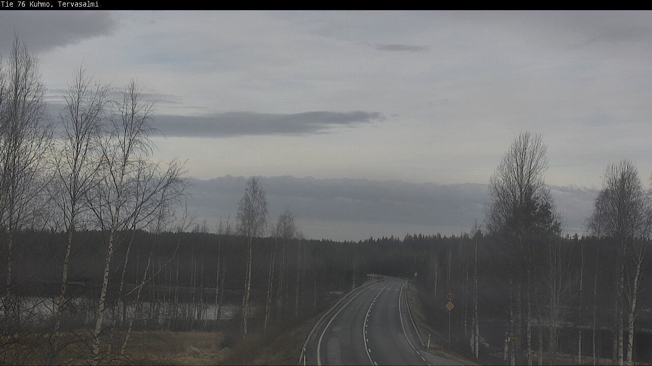 Weather Camera Image Väg 76 Kuhmo, Tervasalmi, Kuhmo, Kainuu