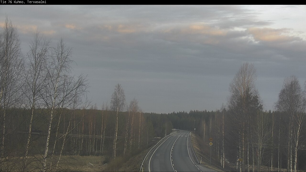 Weather Camera Image Road 76 Kuhmo, Tervasalmi, Kuhmo, Kainuu