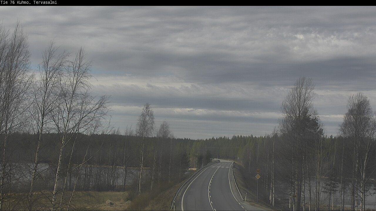 Weather Camera Image Väg 76 Kuhmo, Tervasalmi, Kuhmo, Kainuu