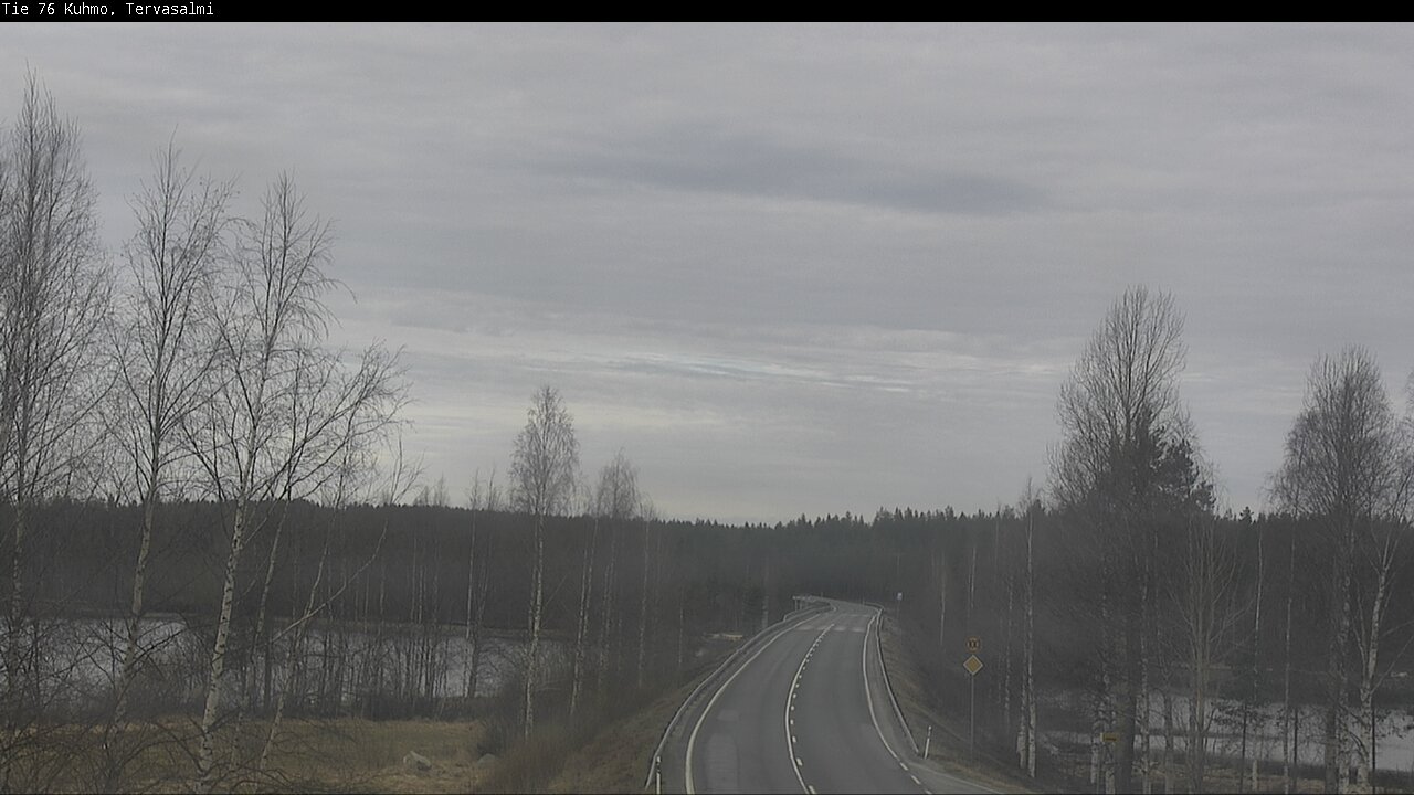 Weather Camera Image Väg 76 Kuhmo, Tervasalmi, Kuhmo, Kainuu