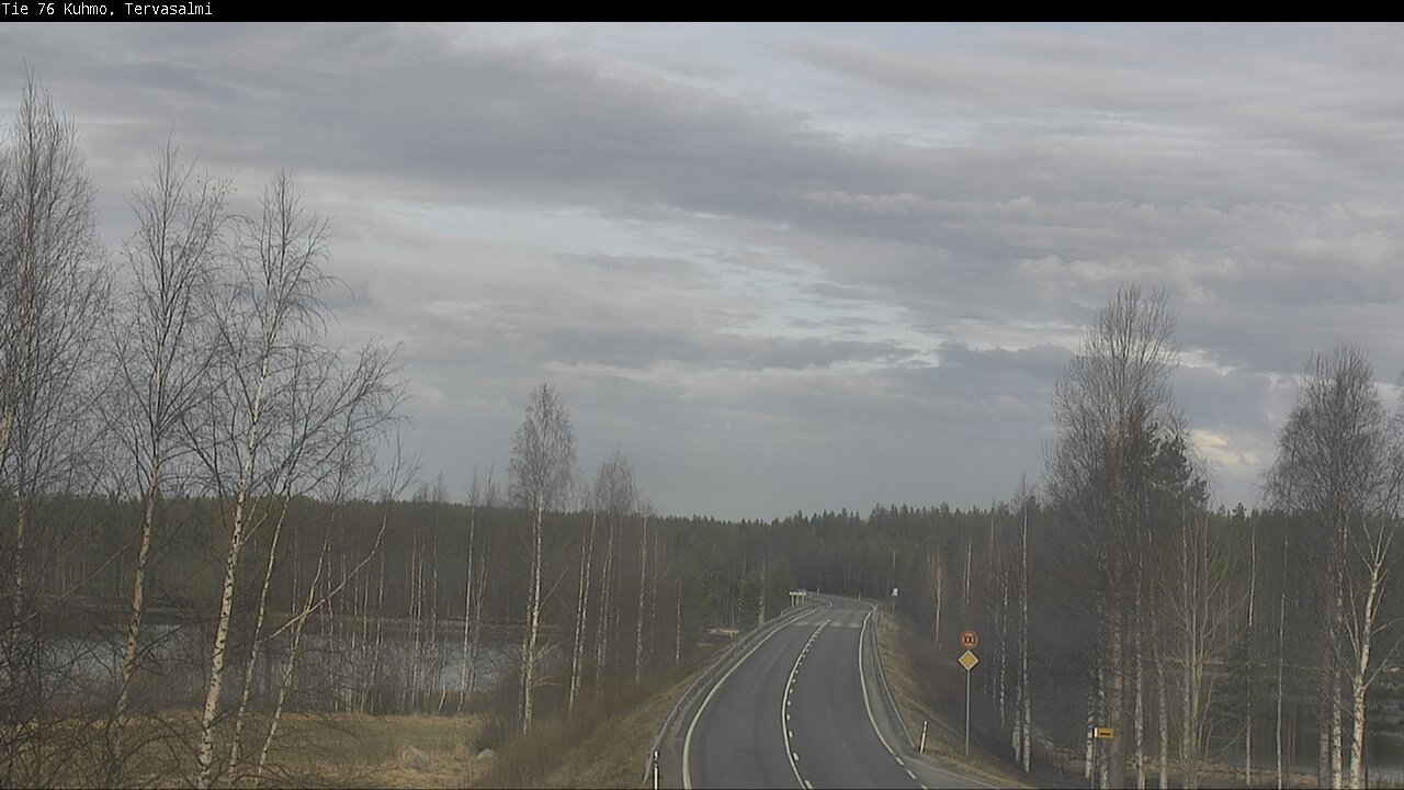 Weather Camera Image Väg 76 Kuhmo, Tervasalmi, Kuhmo, Kainuu