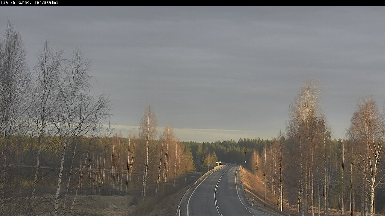 Weather Camera Image Road 76 Kuhmo, Tervasalmi, Kuhmo, Kainuu