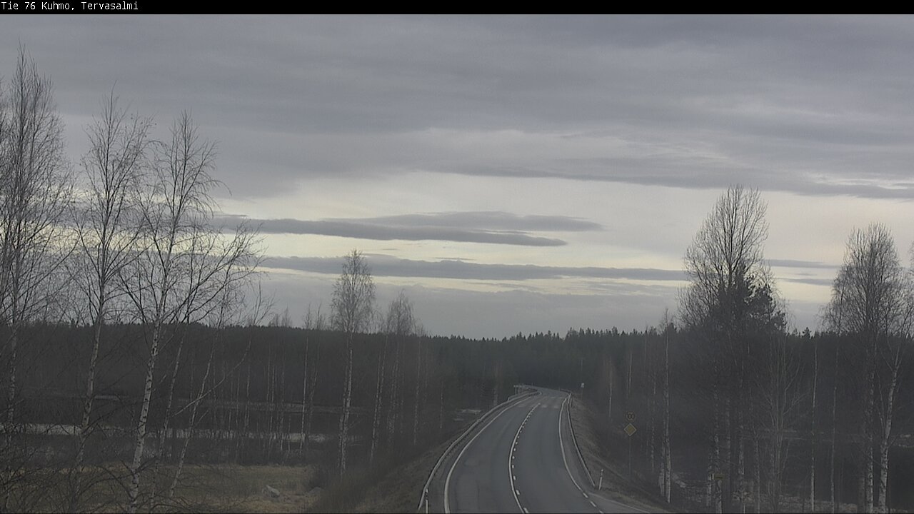 Weather Camera Image Road 76 Kuhmo, Tervasalmi, Kuhmo, Kainuu
