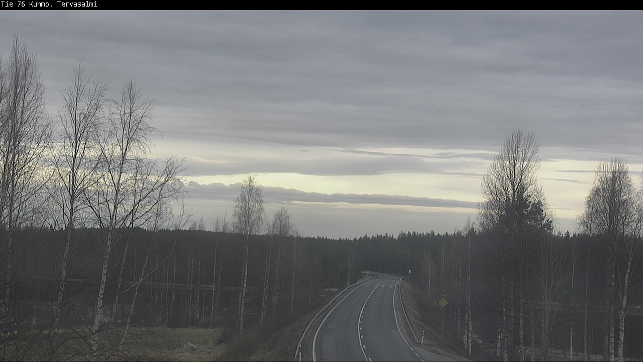Weather Camera Image Road 76 Kuhmo, Tervasalmi, Kuhmo, Kainuu