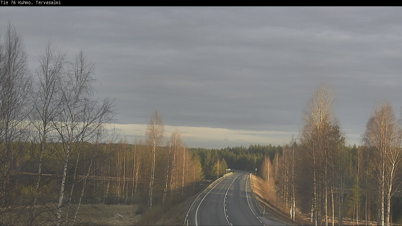 Weather Camera Image Road 76 Kuhmo, Tervasalmi, Kuhmo, Kainuu