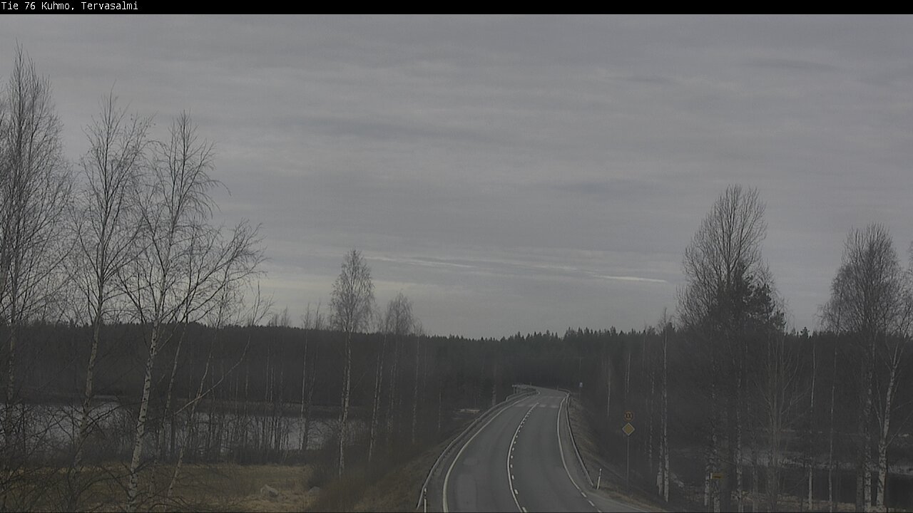 Weather Camera Image Väg 76 Kuhmo, Tervasalmi, Kuhmo, Kainuu