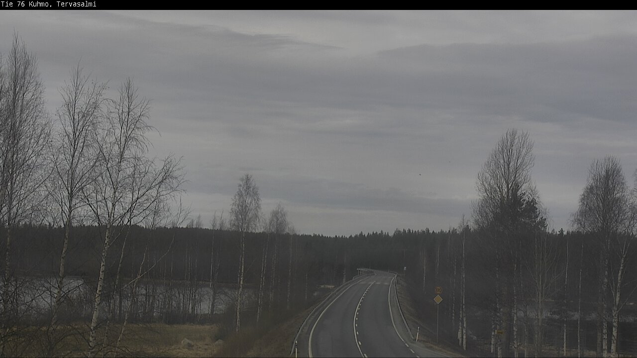 Weather Camera Image Väg 76 Kuhmo, Tervasalmi, Kuhmo, Kainuu