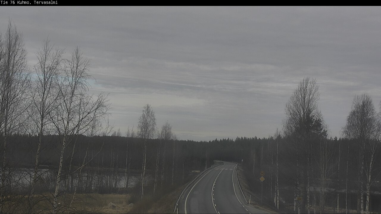 Weather Camera Image Väg 76 Kuhmo, Tervasalmi, Kuhmo, Kainuu