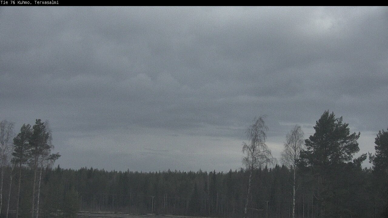 Weather Camera Image Väg 76 Kuhmo, Tervasalmi, Kuhmo, Kainuu