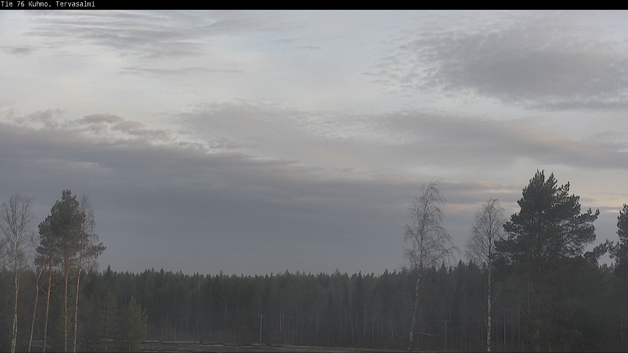 Weather Camera Image Road 76 Kuhmo, Tervasalmi, Kuhmo, Kainuu