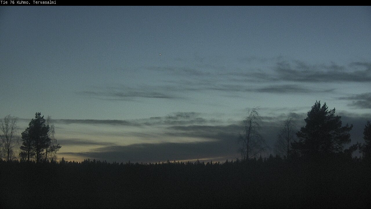Weather Camera Image Väg 76 Kuhmo, Tervasalmi, Kuhmo, Kainuu