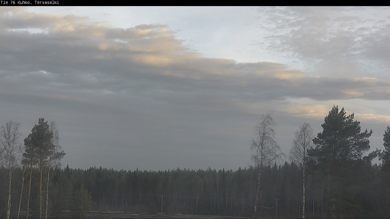 Weather Camera Image Road 76 Kuhmo, Tervasalmi, Kuhmo, Kainuu
