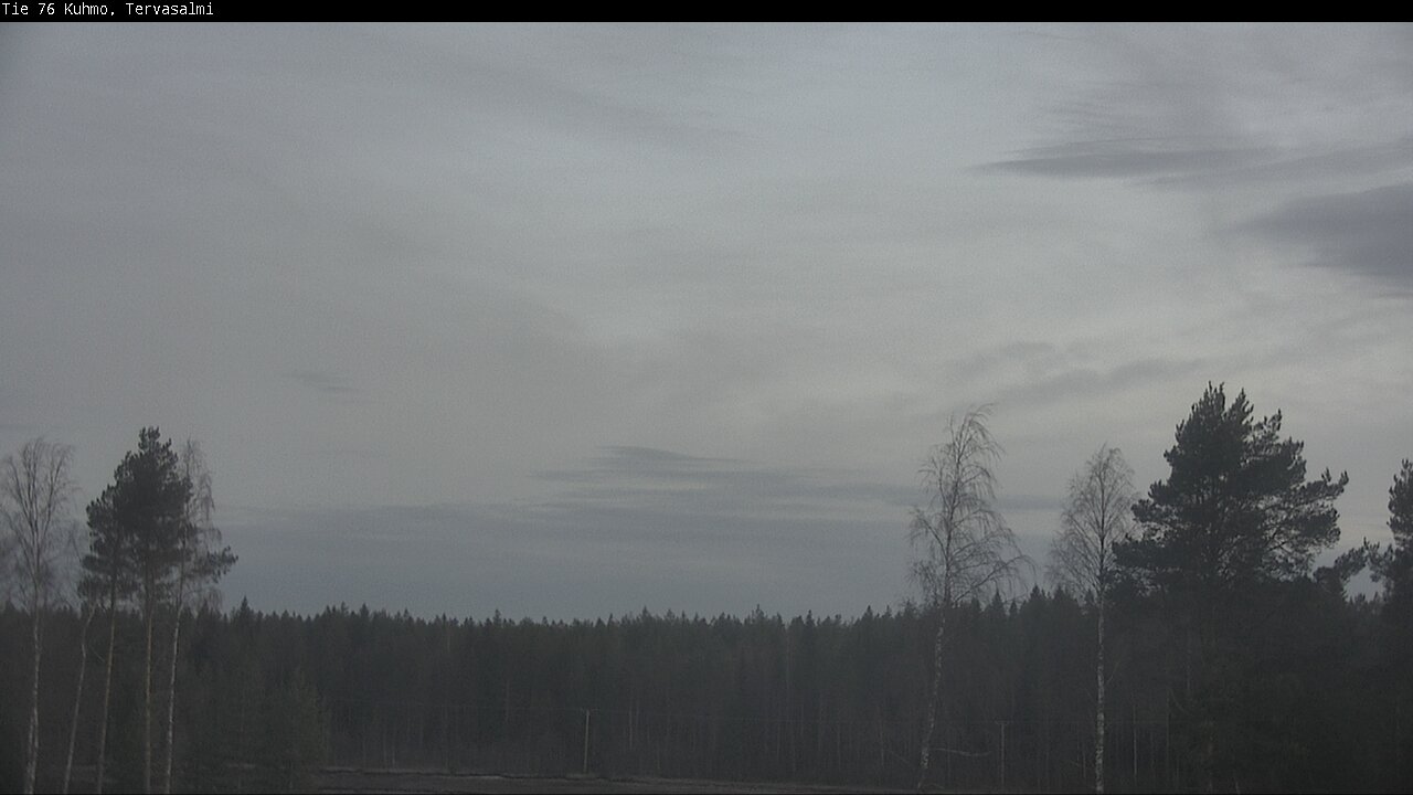 Weather Camera Image Road 76 Kuhmo, Tervasalmi, Kuhmo, Kainuu