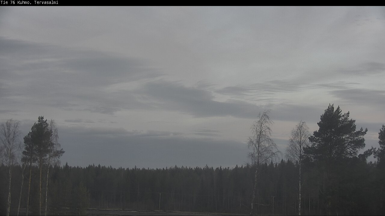 Weather Camera Image Road 76 Kuhmo, Tervasalmi, Kuhmo, Kainuu
