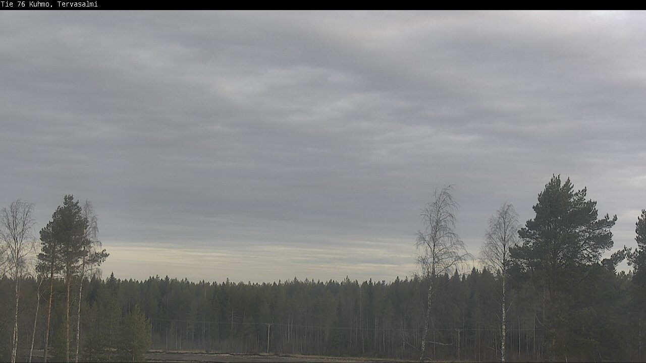 Weather Camera Image Road 76 Kuhmo, Tervasalmi, Kuhmo, Kainuu
