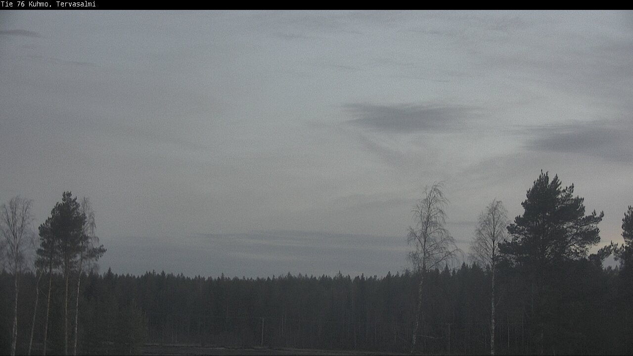 Weather Camera Image Road 76 Kuhmo, Tervasalmi, Kuhmo, Kainuu