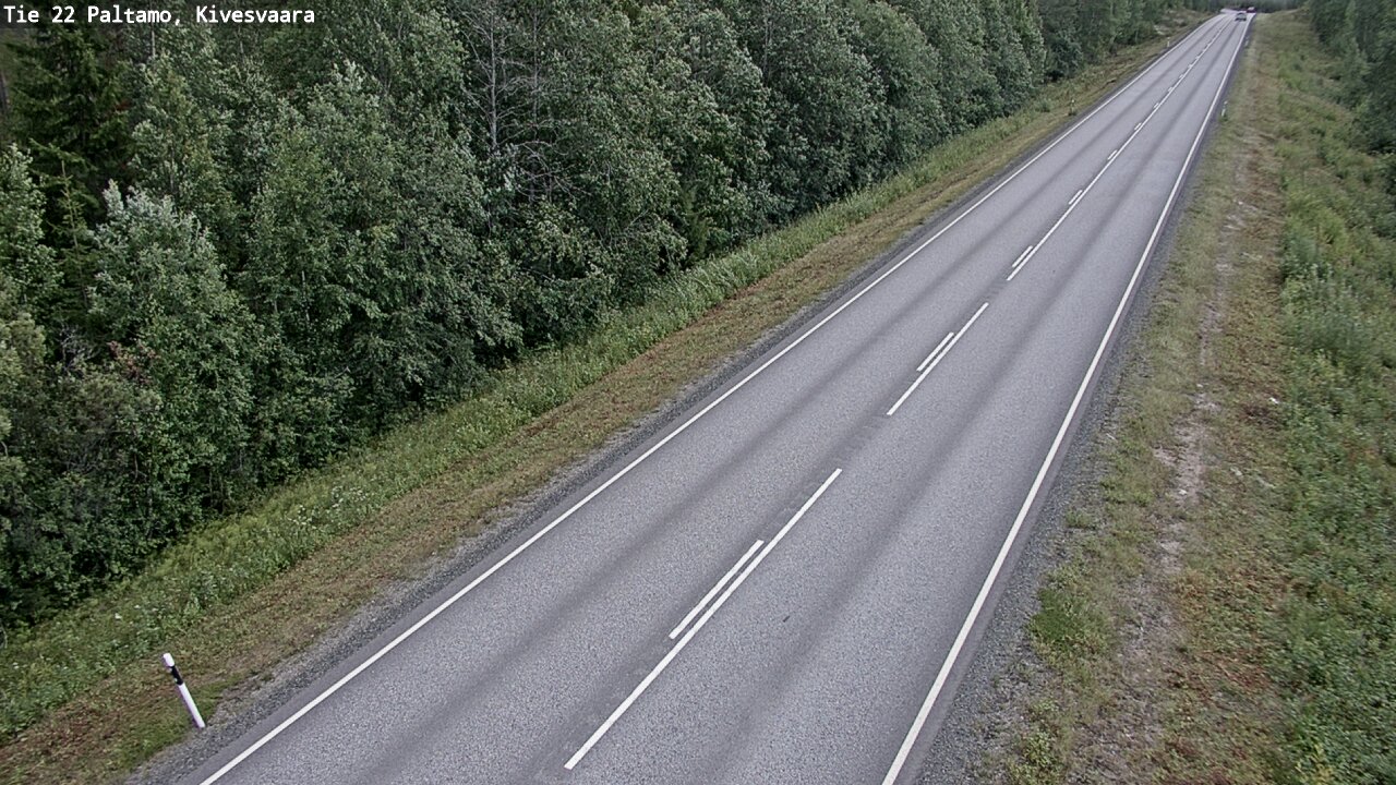 Weather Camera Image Väg 22 Paltamo, Kivesvaara, Paltamo, Kainuu