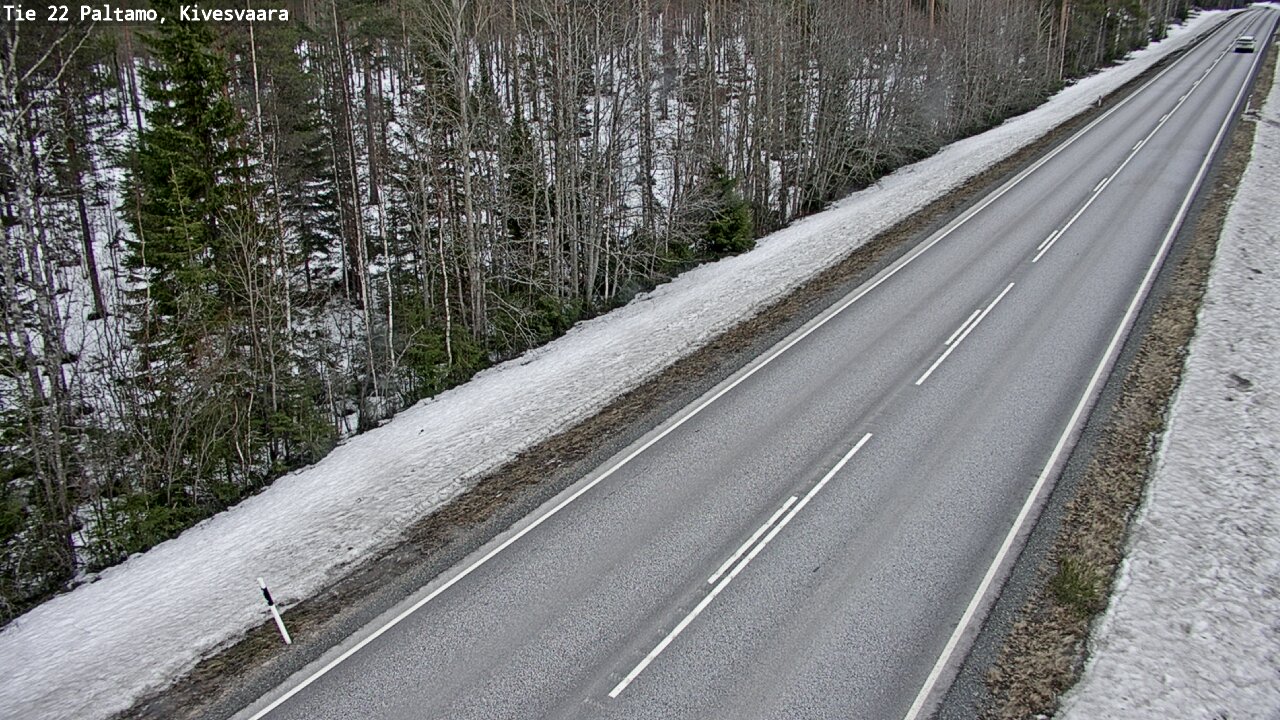 Weather Camera Image Väg 22 Paltamo, Kivesvaara, Paltamo, Kainuu