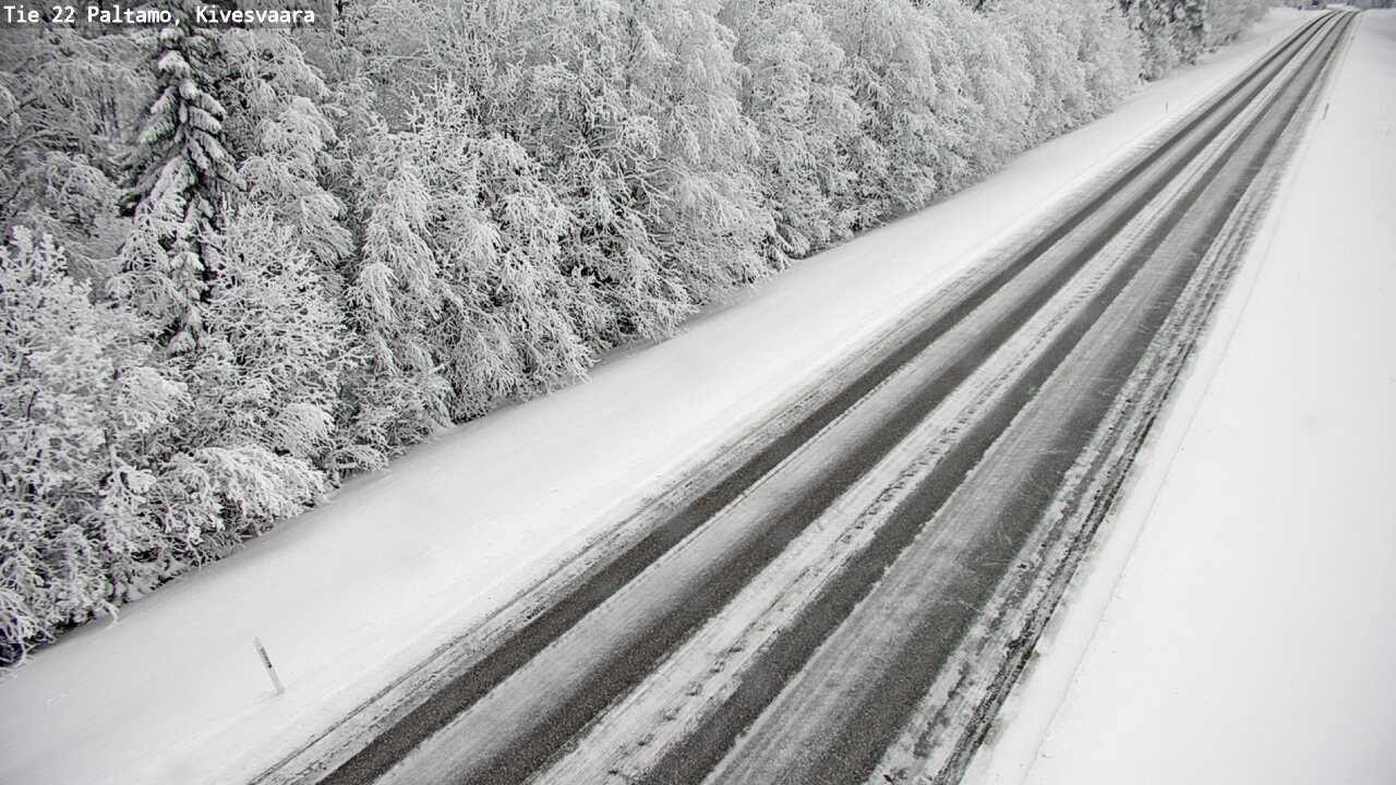 Weather Camera Image Väg 22 Paltamo, Kivesvaara, Paltamo, Kainuu