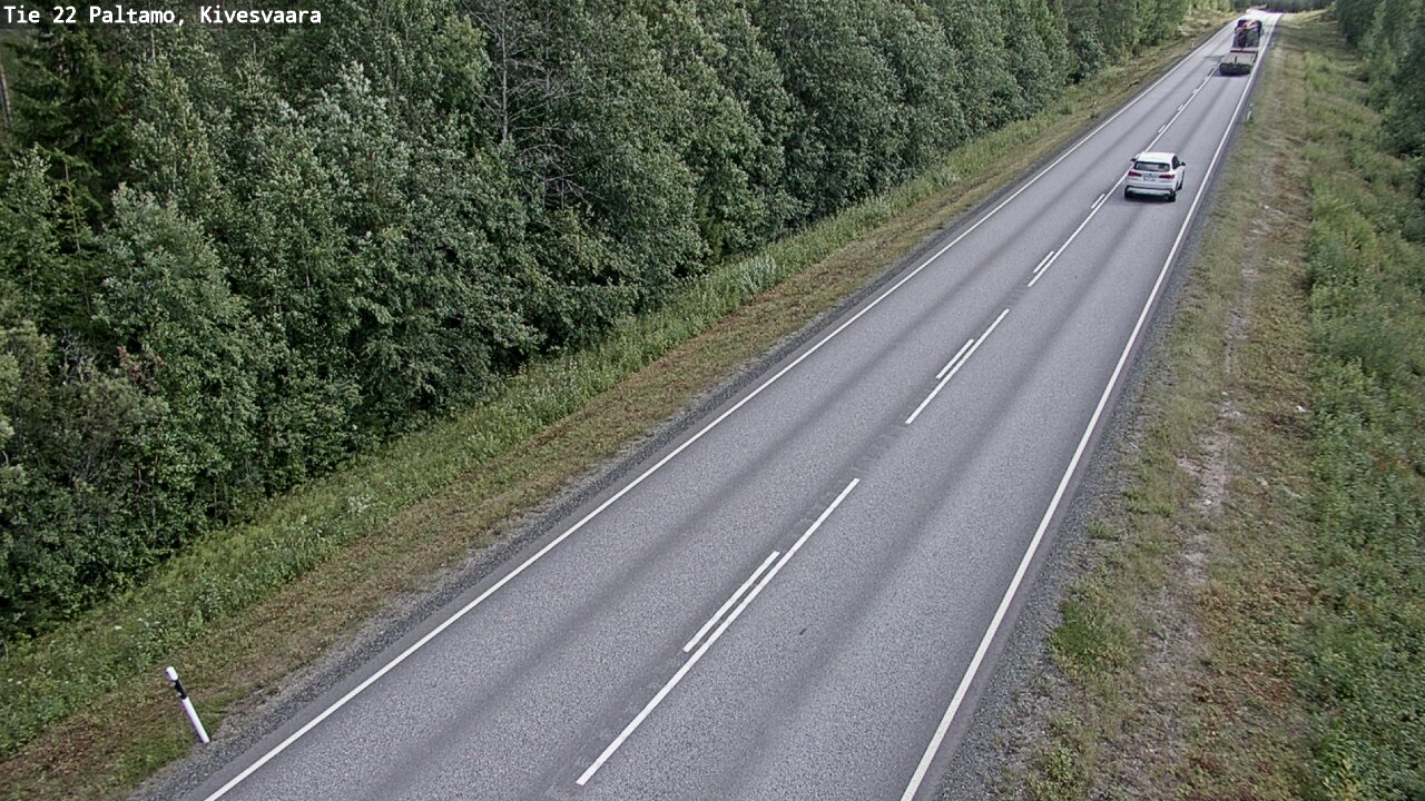 Weather Camera Image Väg 22 Paltamo, Kivesvaara, Paltamo, Kainuu