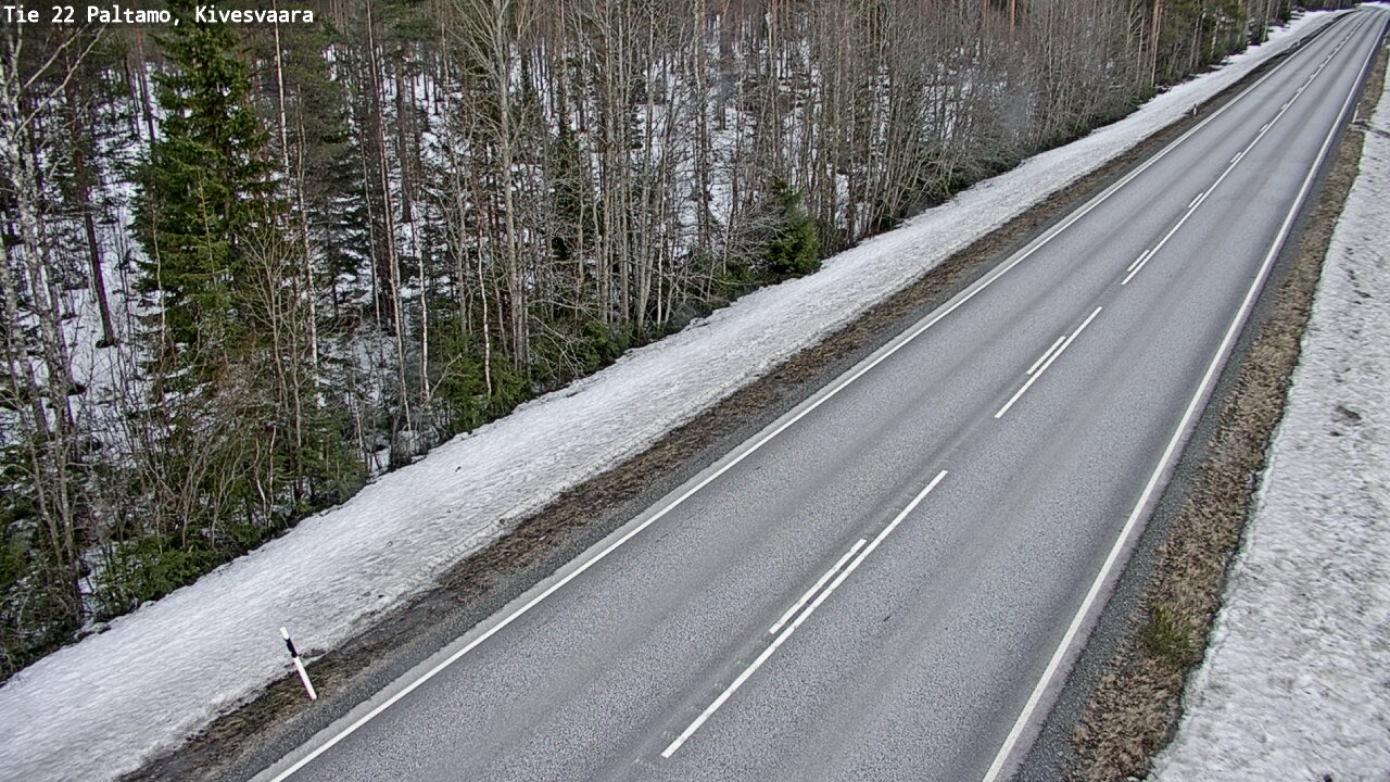 Weather Camera Image Väg 22 Paltamo, Kivesvaara, Paltamo, Kainuu