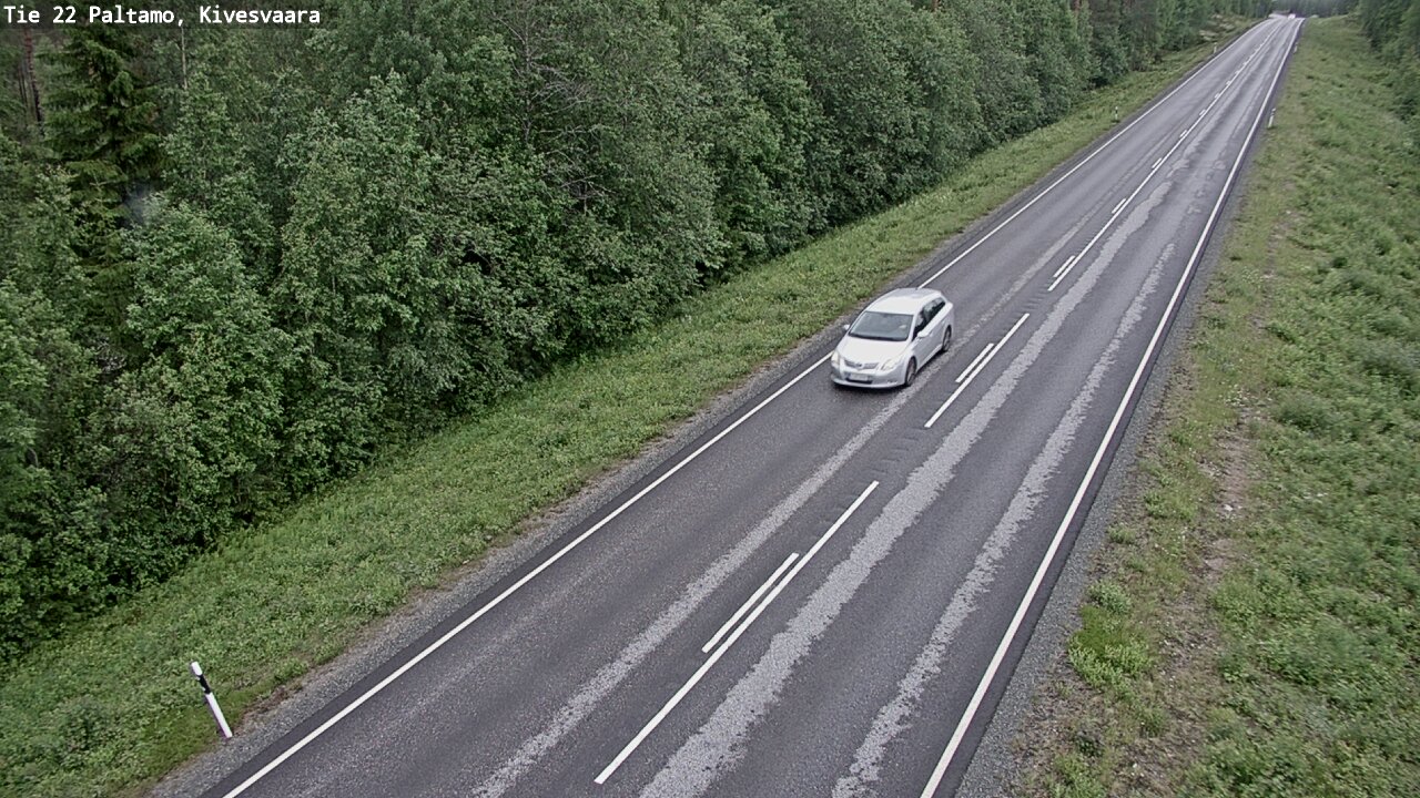 Weather Camera Image Väg 22 Paltamo, Kivesvaara, Paltamo, Kainuu