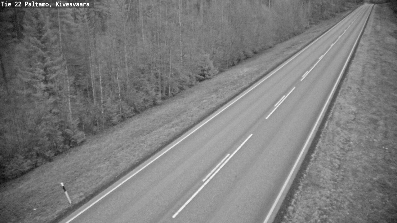 Weather Camera Image Väg 22 Paltamo, Kivesvaara, Paltamo, Kainuu