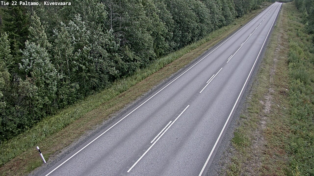 Weather Camera Image Väg 22 Paltamo, Kivesvaara, Paltamo, Kainuu
