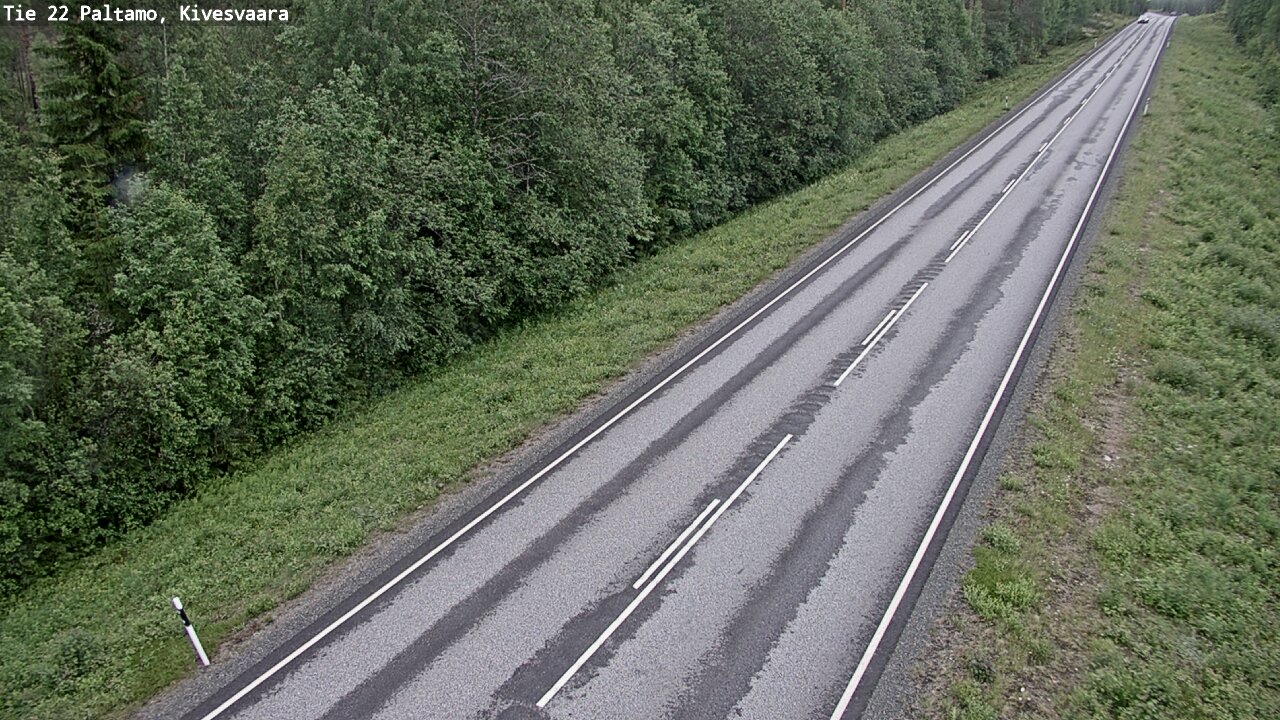 Weather Camera Image Väg 22 Paltamo, Kivesvaara, Paltamo, Kainuu