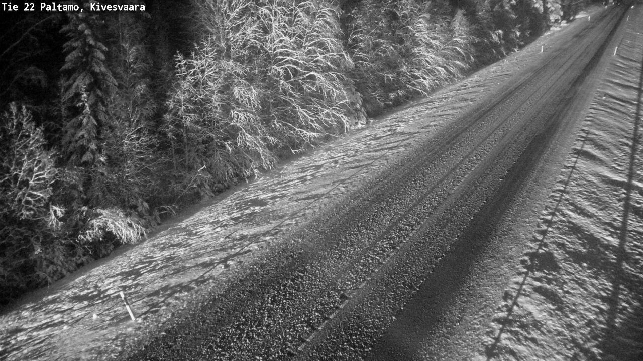 Weather Camera Image Väg 22 Paltamo, Kivesvaara, Paltamo, Kainuu