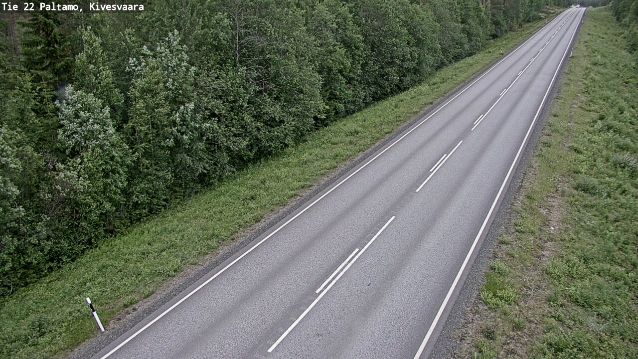 Weather Camera Image Väg 22 Paltamo, Kivesvaara, Paltamo, Kainuu