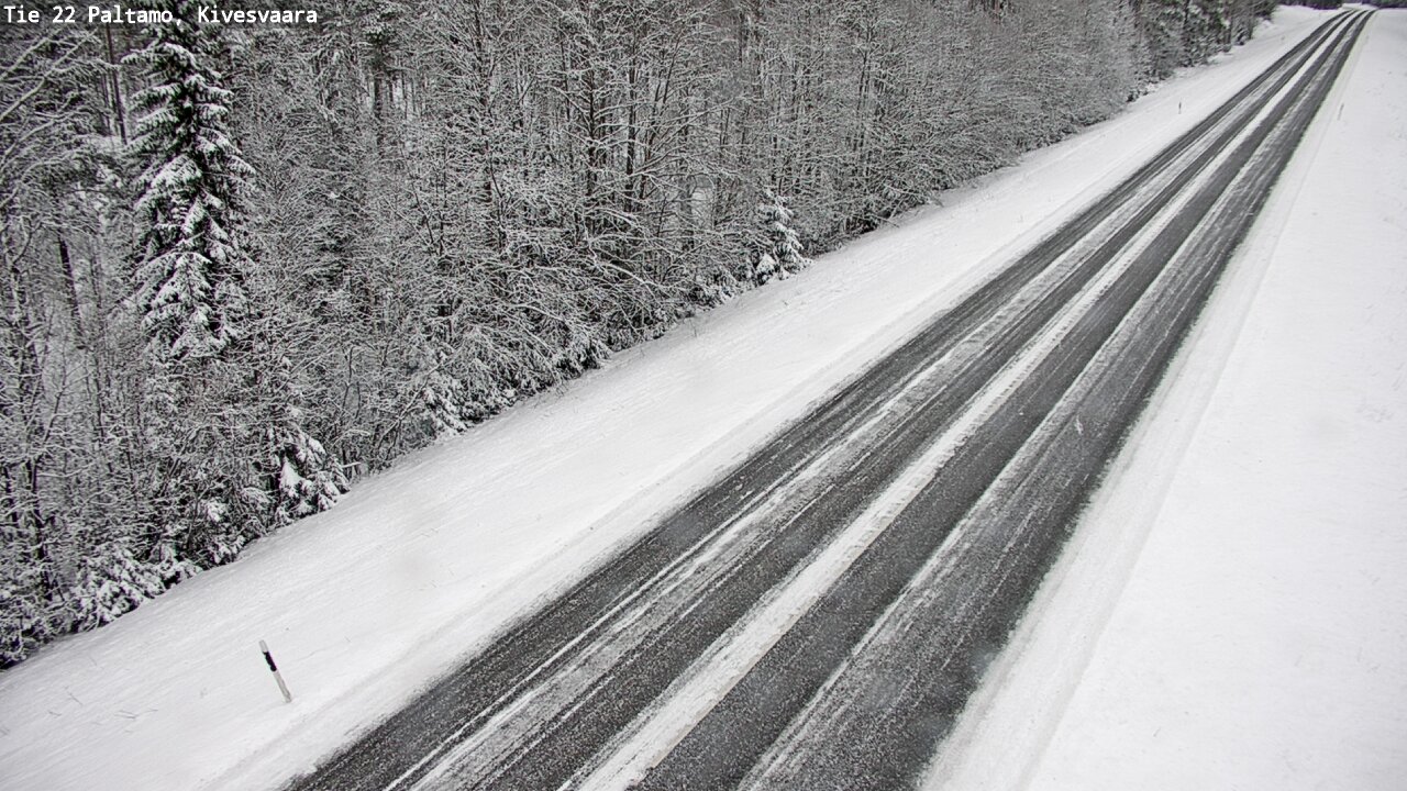 Weather Camera Image Väg 22 Paltamo, Kivesvaara, Paltamo, Kainuu