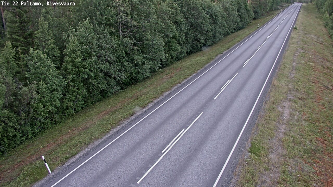Weather Camera Image Väg 22 Paltamo, Kivesvaara, Paltamo, Kainuu