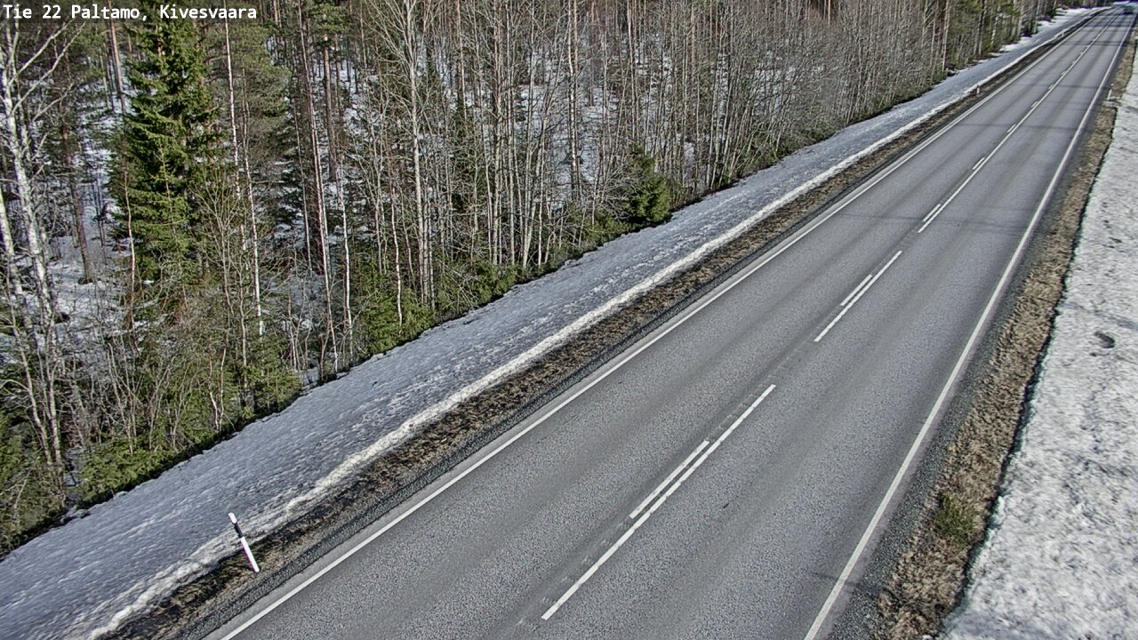 Weather Camera Image Väg 22 Paltamo, Kivesvaara, Paltamo, Kainuu