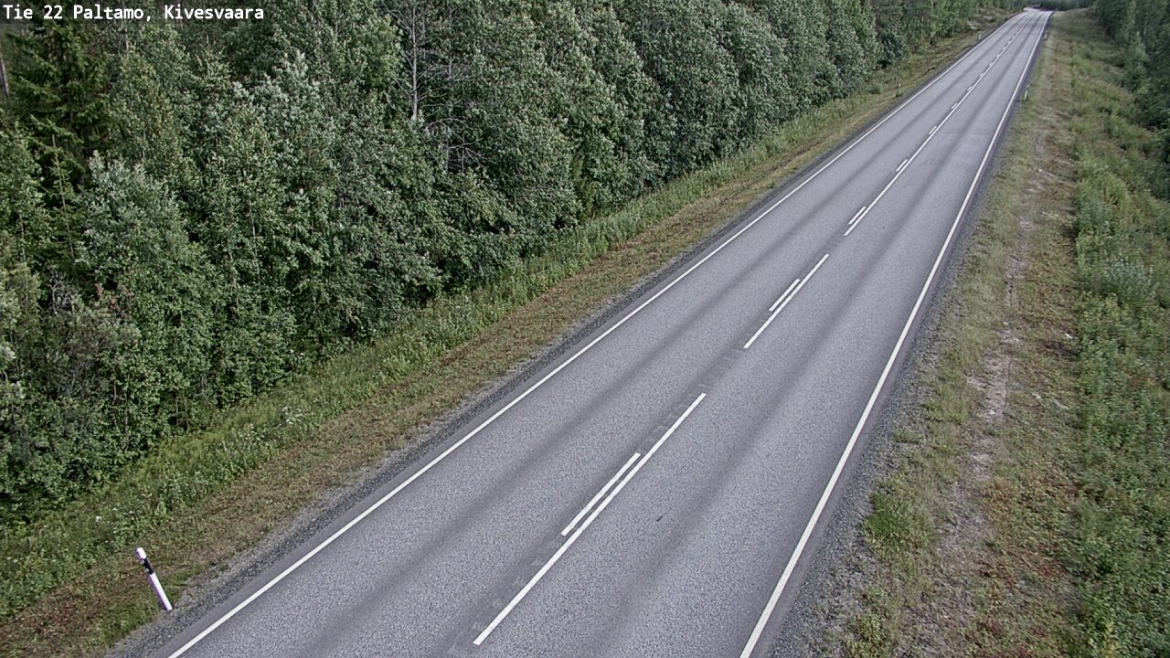 Weather Camera Image Väg 22 Paltamo, Kivesvaara, Paltamo, Kainuu