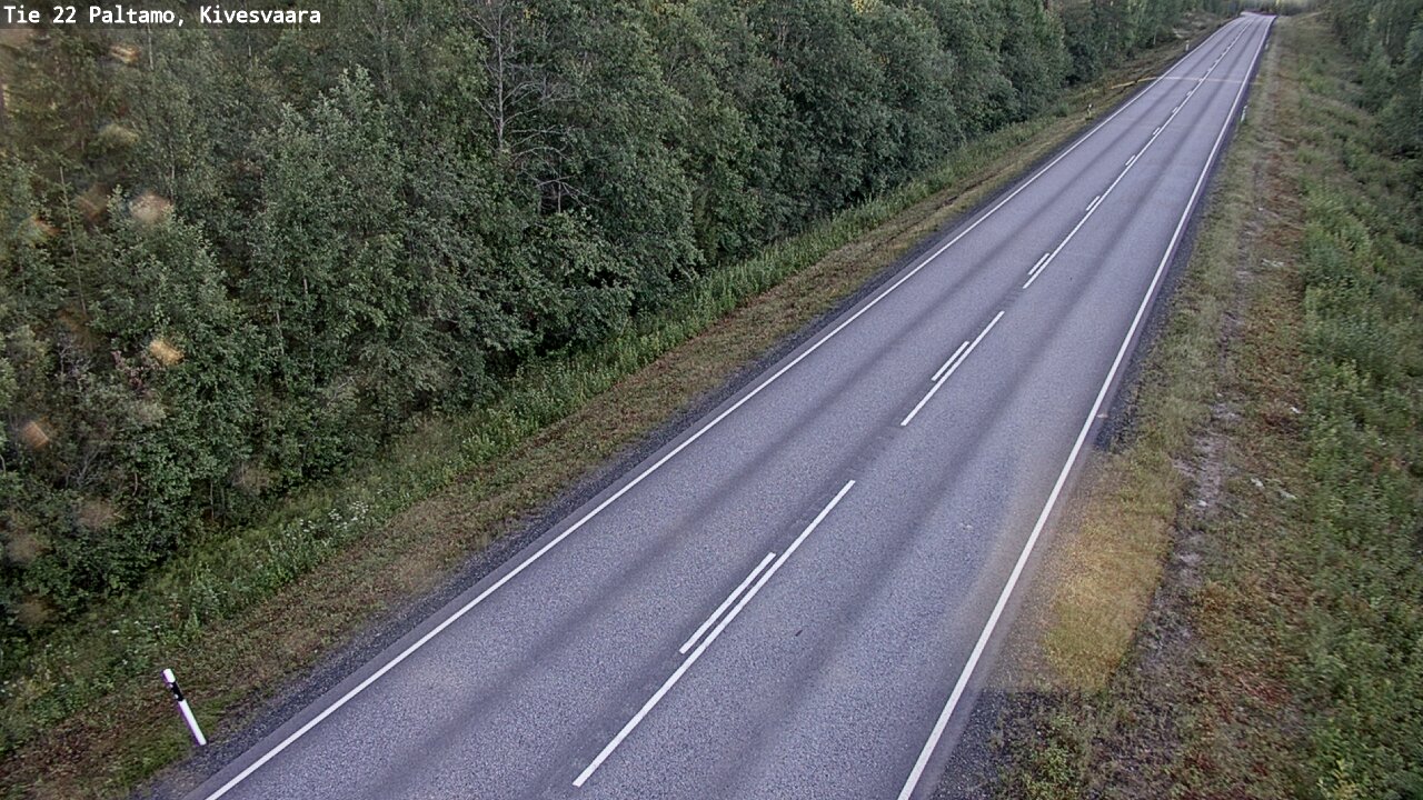 Weather Camera Image Väg 22 Paltamo, Kivesvaara, Paltamo, Kainuu