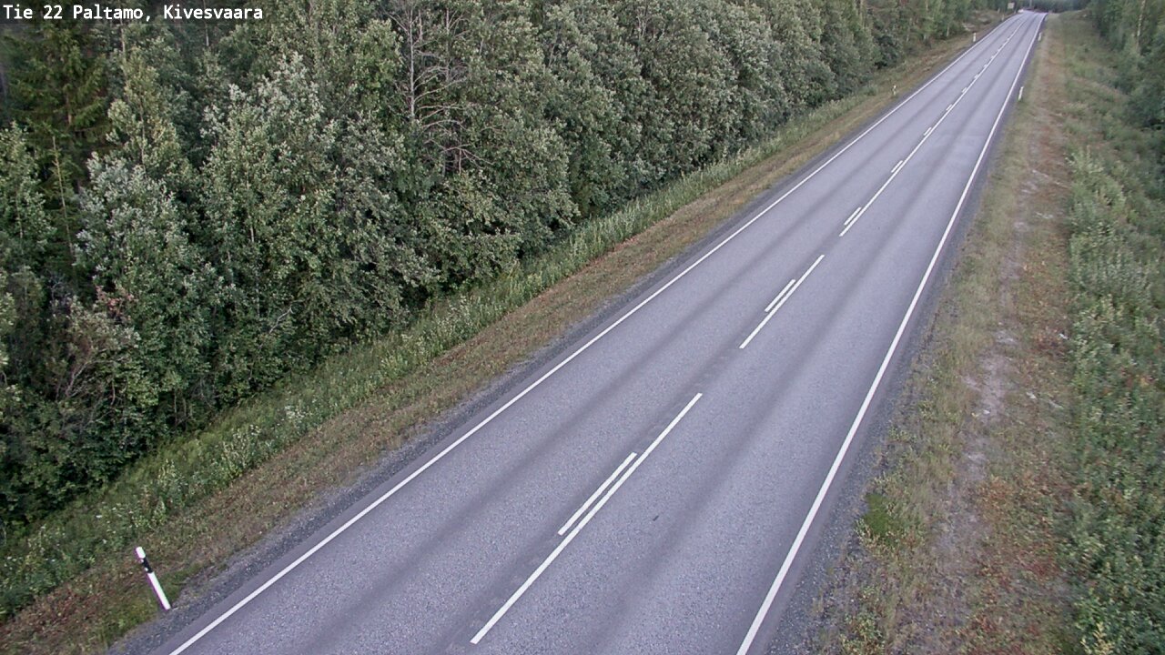 Weather Camera Image Väg 22 Paltamo, Kivesvaara, Paltamo, Kainuu