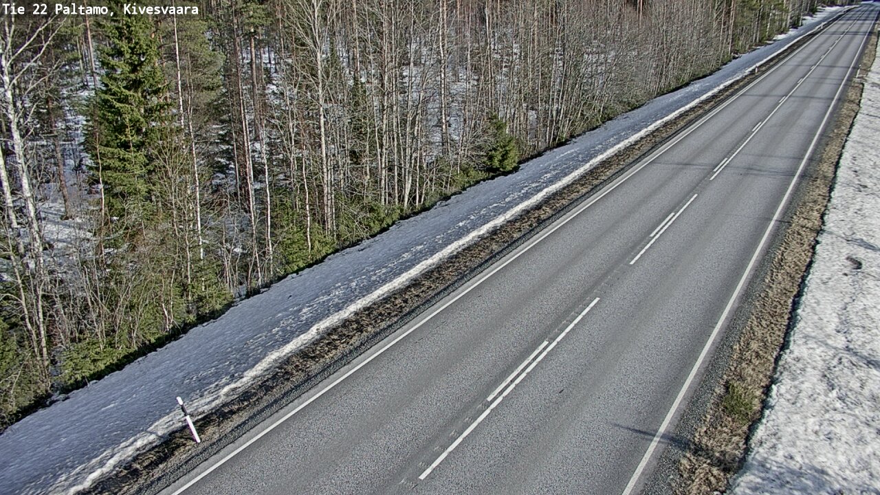 Weather Camera Image Väg 22 Paltamo, Kivesvaara, Paltamo, Kainuu
