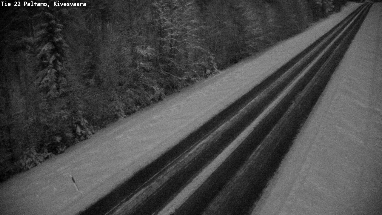 Weather Camera Image Väg 22 Paltamo, Kivesvaara, Paltamo, Kainuu