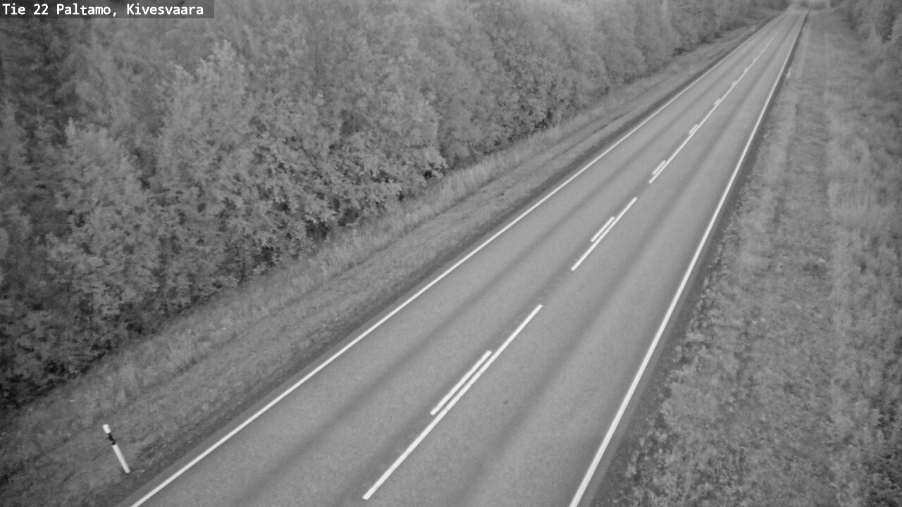 Weather Camera Image Väg 22 Paltamo, Kivesvaara, Paltamo, Kainuu