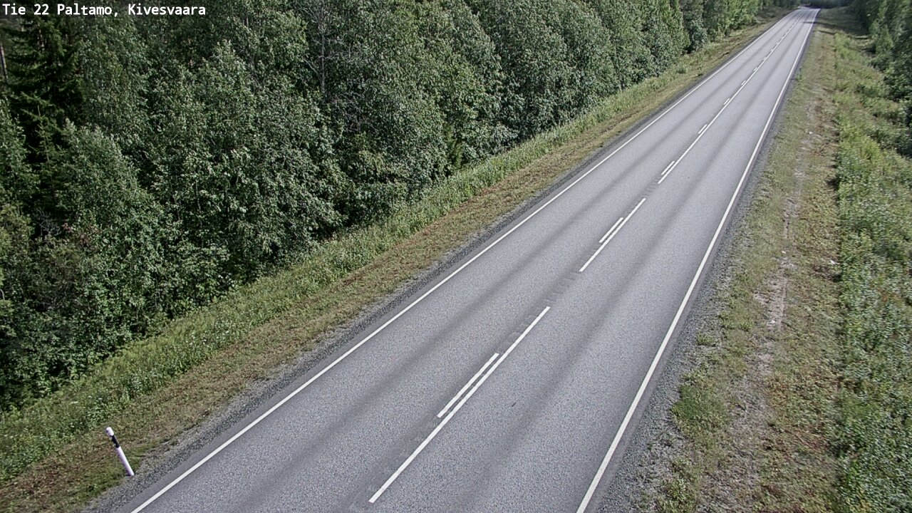 Weather Camera Image Väg 22 Paltamo, Kivesvaara, Paltamo, Kainuu