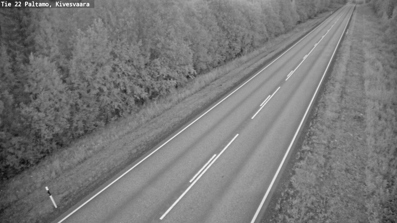 Weather Camera Image Väg 22 Paltamo, Kivesvaara, Paltamo, Kainuu
