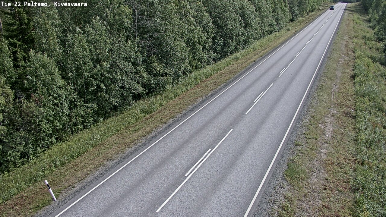 Weather Camera Image Väg 22 Paltamo, Kivesvaara, Paltamo, Kainuu