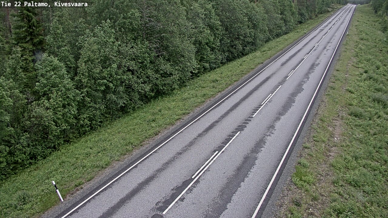 Weather Camera Image Väg 22 Paltamo, Kivesvaara, Paltamo, Kainuu