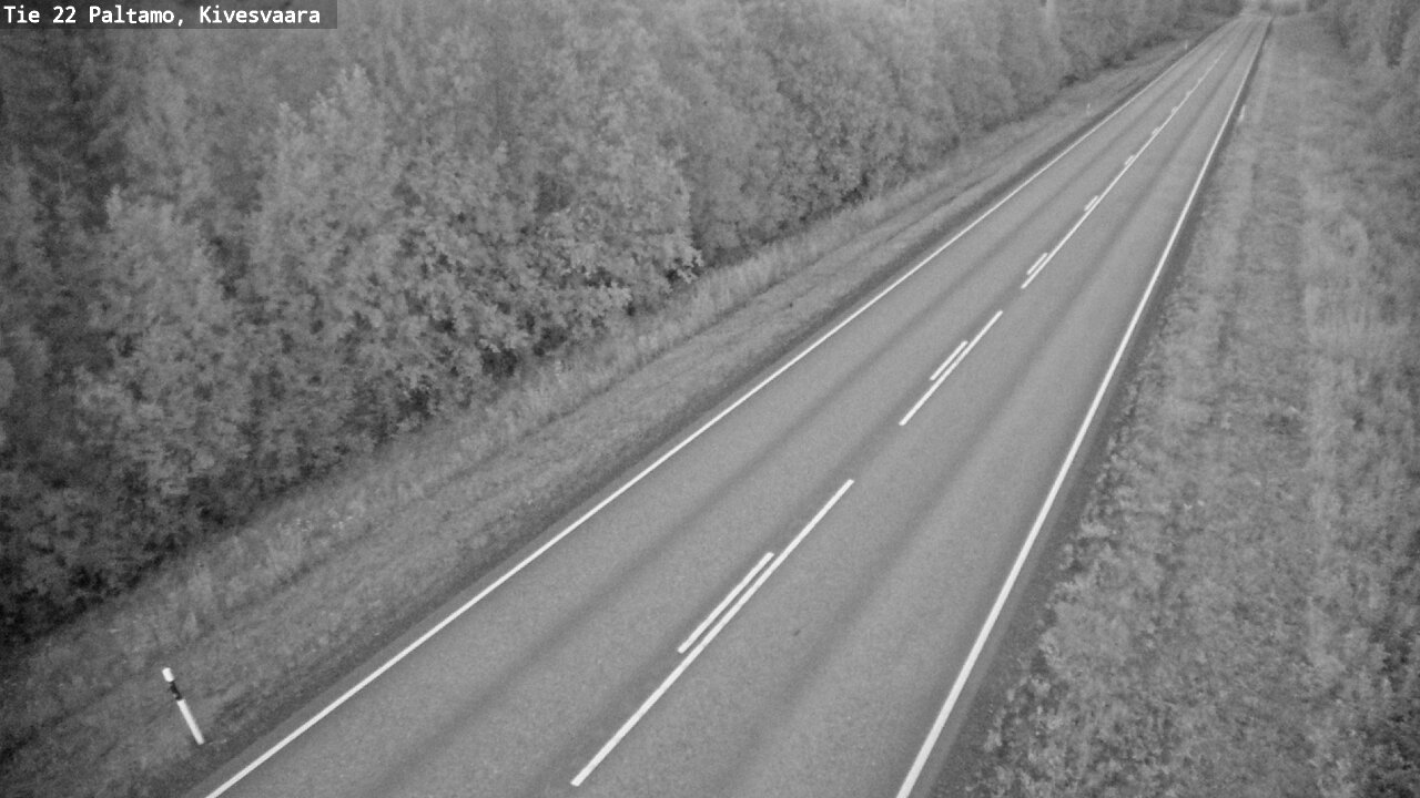 Weather Camera Image Väg 22 Paltamo, Kivesvaara, Paltamo, Kainuu