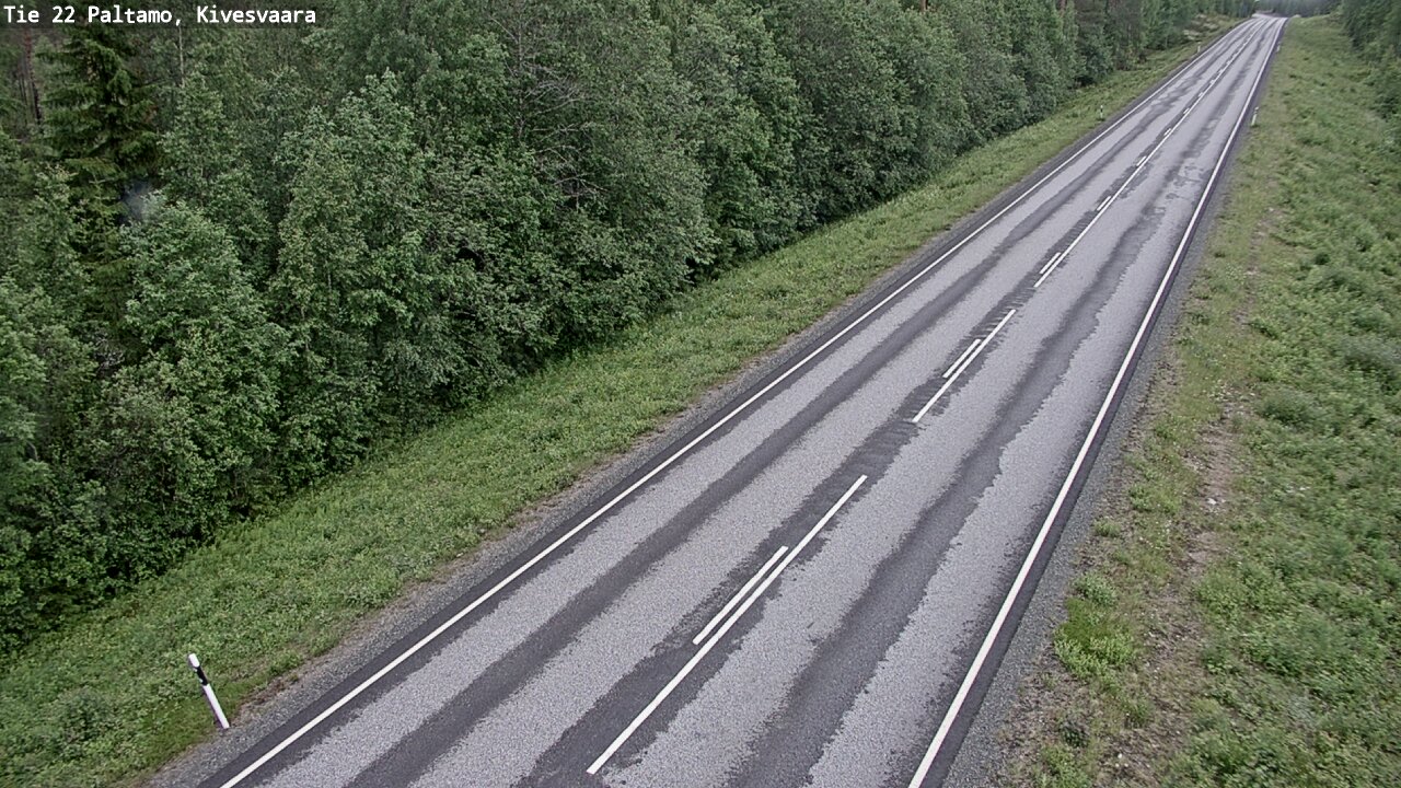Weather Camera Image Väg 22 Paltamo, Kivesvaara, Paltamo, Kainuu