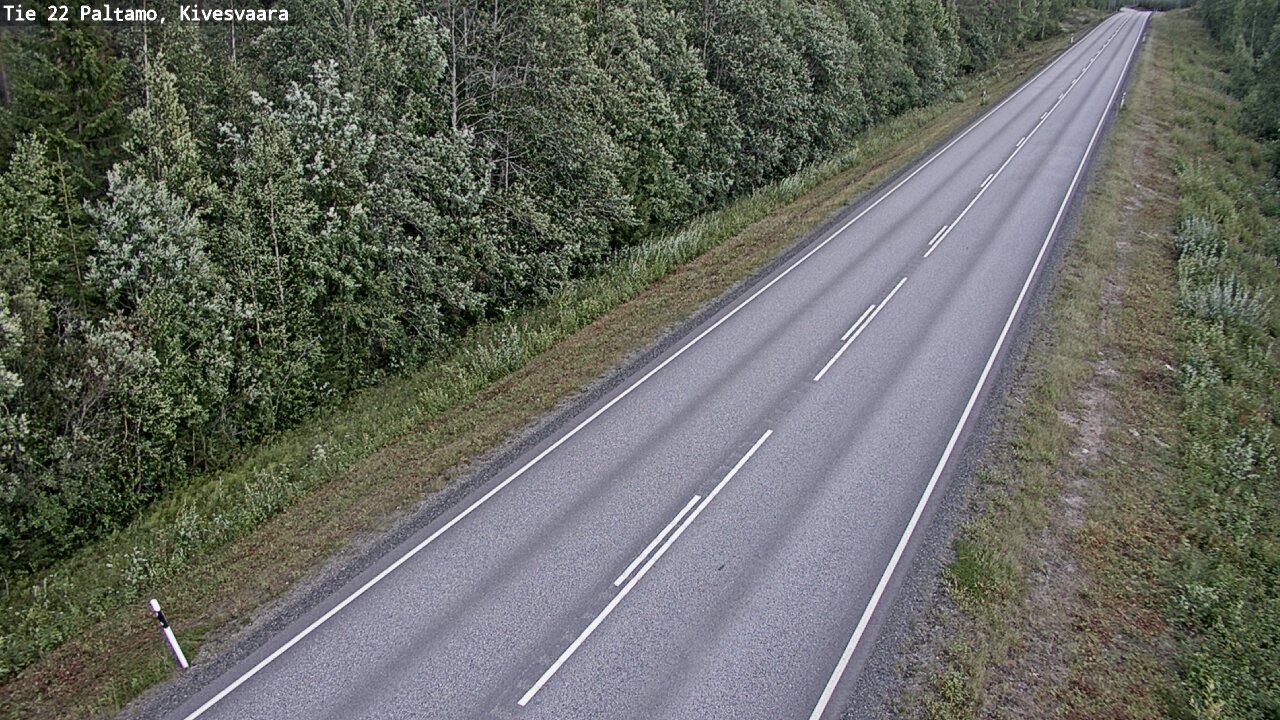 Weather Camera Image Väg 22 Paltamo, Kivesvaara, Paltamo, Kainuu